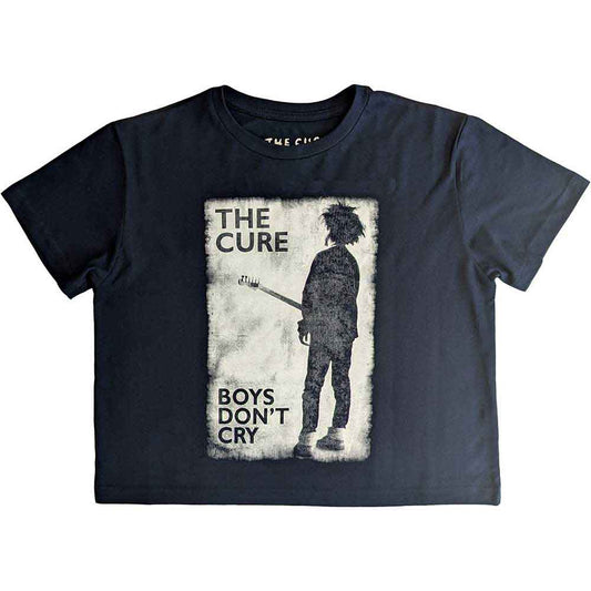 The Cure Boys Don't Cry B&W Crop Top
