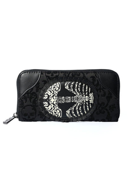 Vine Black Ribcage Lace Purse | Banned Apparel