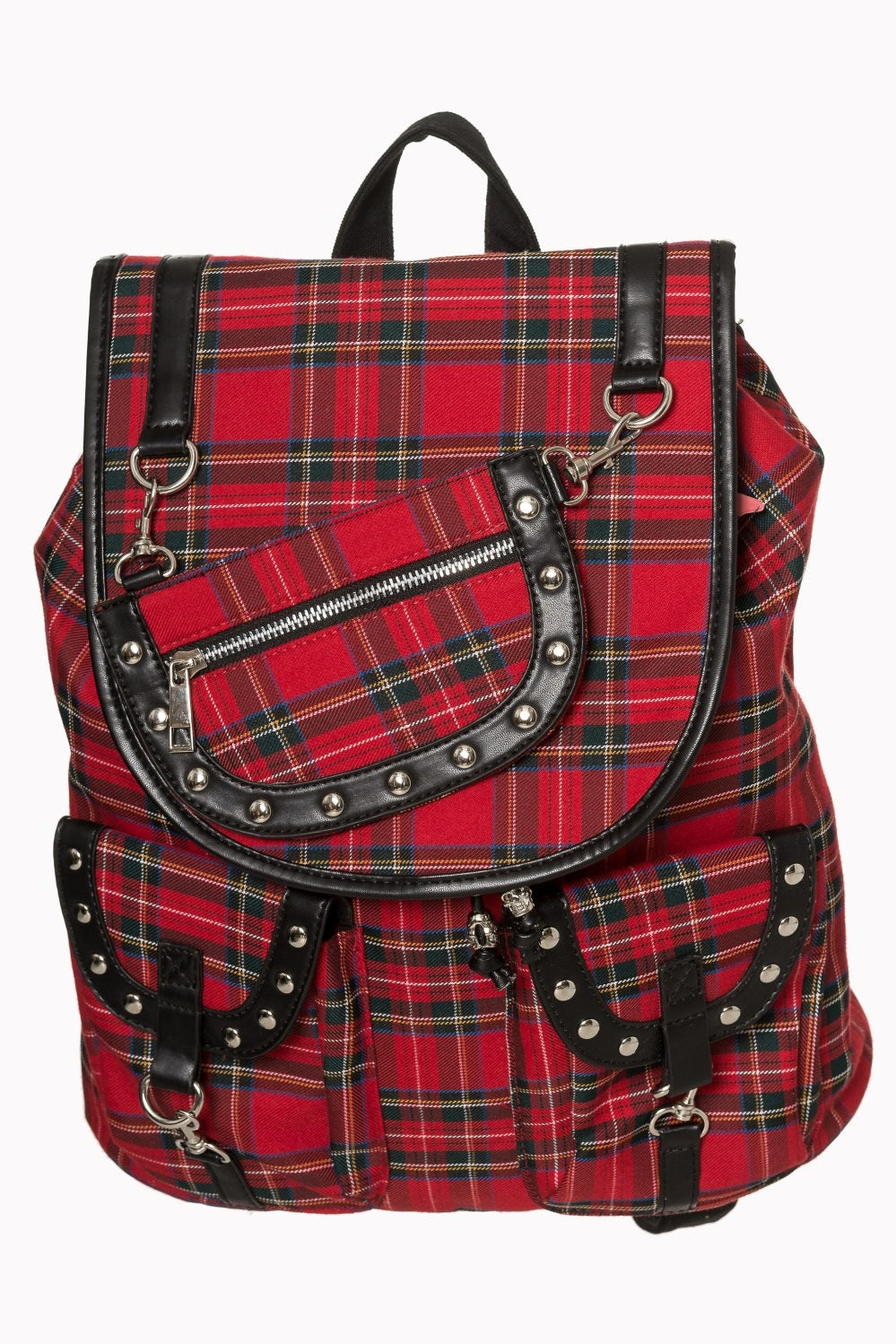 Yamy Tartan Backpack in Red – Banned Apparel